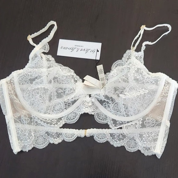 For Love And Lemons embroidered forever bridal era lace bra - Picture 1 of 7